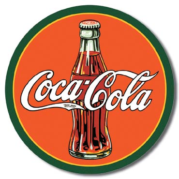 Coca Cola Round 1930's Bottle